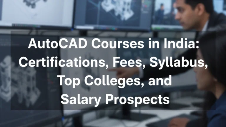Autocad Courses in India: Certifications, Fees, Syllabus, Top Colleges, and Salary Prospects - FindMyCollege