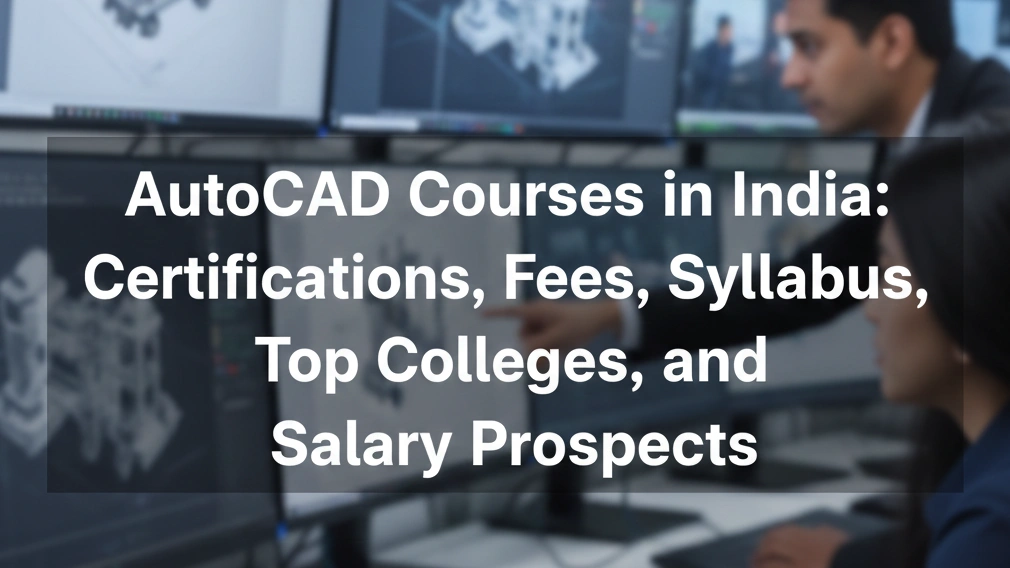Autocad Courses in India: Certifications, Fees, Syllabus, Top Colleges, and Salary Prospects - FindMyCollege