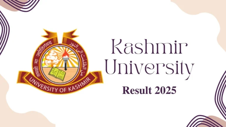 Kashmir University Result 2025-2026 – Check UG, PG Semester Results - FindMyCollege
