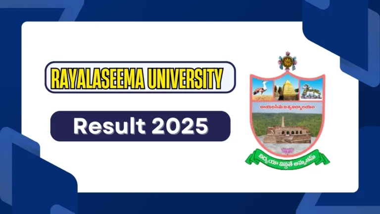 Rayalaseema University Degree Result 2025-2026 – Check UG, PG Semester Results - FindMyCollege