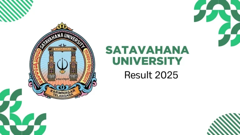 Satavahana University Result 2025-2026 | Check UG, PG Semester Results - FindMyCollege