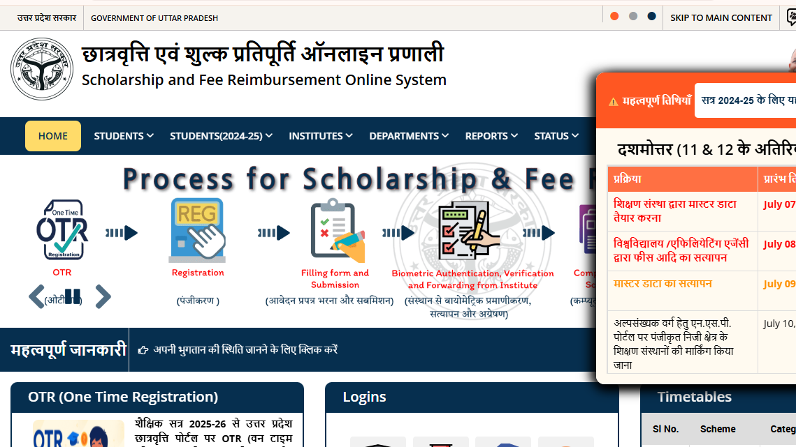 UP Scholarship Amount for BTech Students 2025: Dashmottar Scheme Details - FindMyCollege