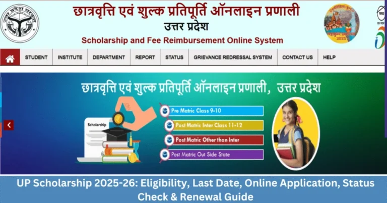 Last Date for UP Scholarship Classes 11 12 2025-26: Post-Matric Scheme Deadlines - FindMyCollege