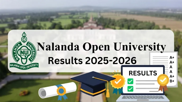 Nalanda Open University Result 2025-2026 – Check BA, BSC, BCom Part 1, 2, 3 Results - FindMyCollege