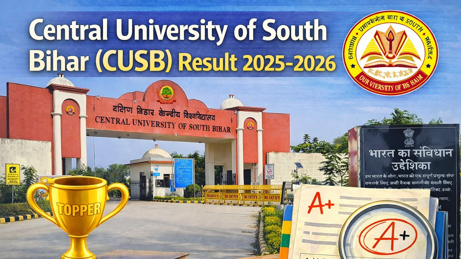Central University of South Bihar (CUSB) Result 2025-2026 – Check UG, PG, PHD Semester Results - FindMyCollege