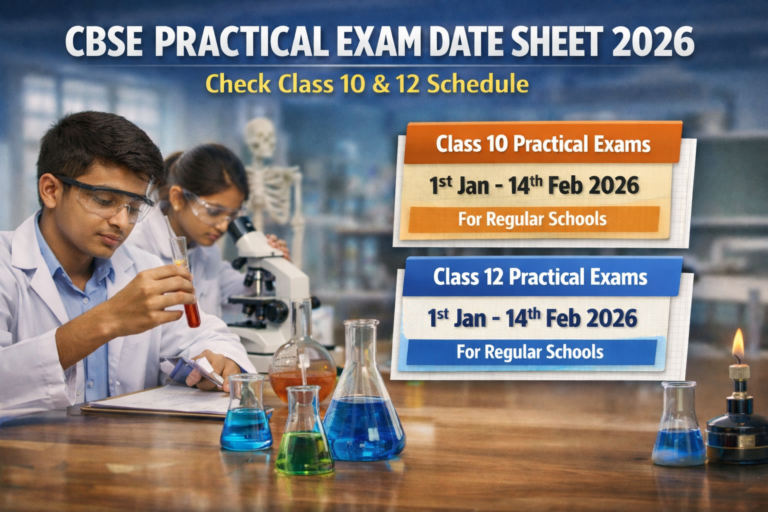 CBSE Practical Exam Date Sheet 2026: Check Class 10 & 12 Schedule - FindMyCollege