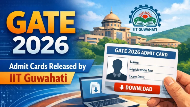 GATE 2026 Admit Cards Released by IIT Guwahati; Direct Link Provided, Download Hall Ticket - FindMyCollege