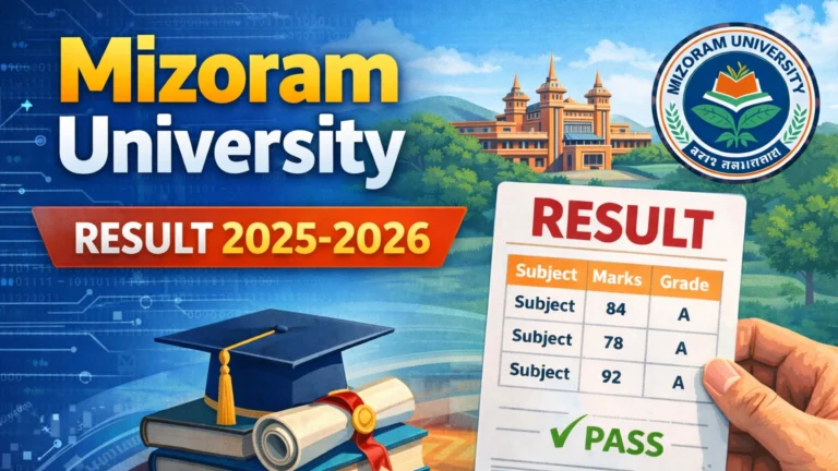 Mizoram University Result 2025-2026 – Check UG, PG Semester Results - FindMyCollege