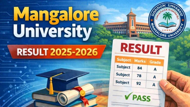Mangalore University Result 2025-2026: Check UG & PG Results - FindMyCollege