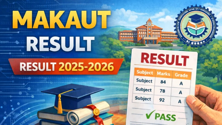 MAKAUT Result 2025-2026 – WBUT BTech MCA MBA BCA Semester Examination Results - FindMyCollege