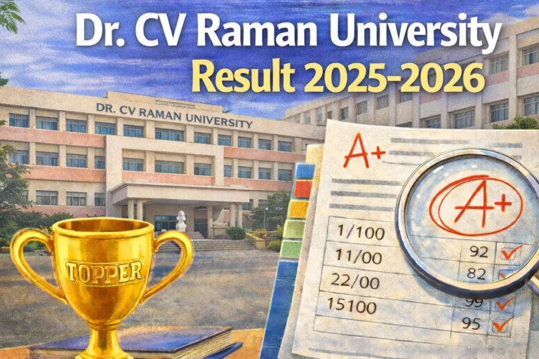 Dr. CV Raman University Result 2025-2026 – Check UG, PG Semester Results - FindMyCollege