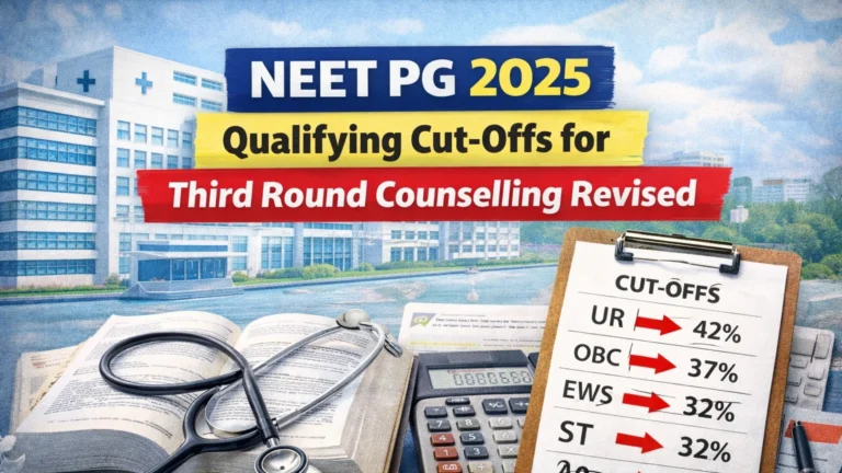 NEET PG 2025 Qualifying Cut-Offs for Third Round Counselling Revised; Reserved Categories Cutoff Slashed to 0 Percentile - FindMyCollege