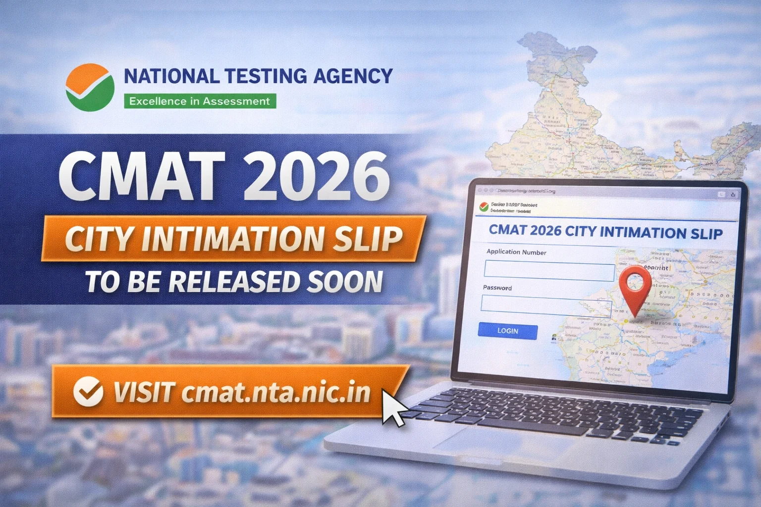 NTA to Release CMAT 2026 City Intimation Slip Soon; Exam Scheduled for January 25 - FindMyCollege