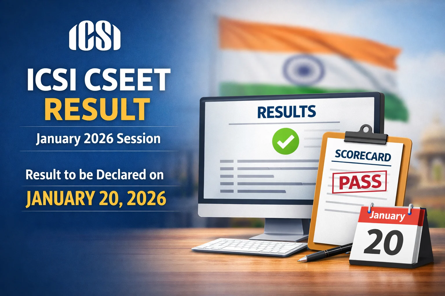 ICSI CSEET Result January 2026 Date Announced; Scorecards Likely on January 20 - FindMyCollege