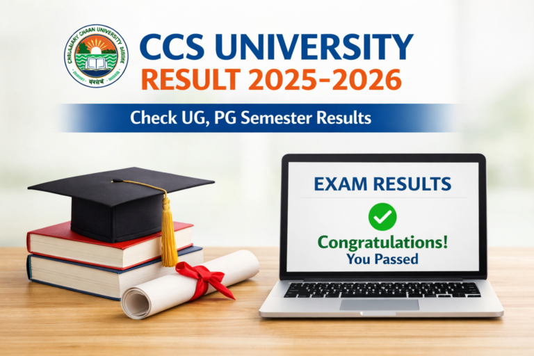 CCS University Result 2025-2026 – Check UG, PG Semester Results - FindMyCollege