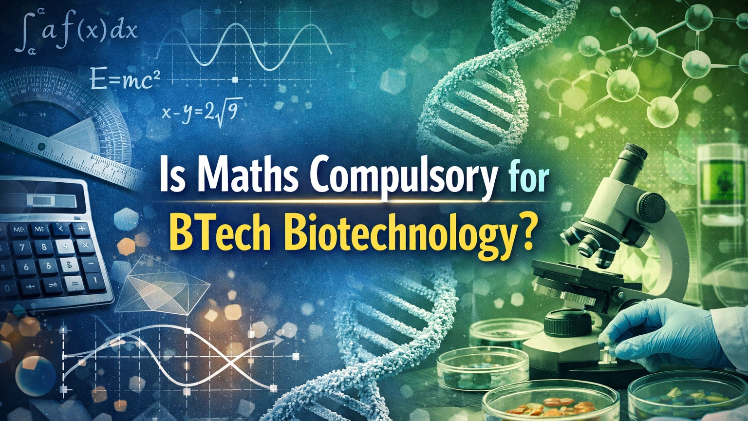 Is Maths Compulsory for BTech Biotechnology? Know the Complete Truth! - FindMyCollege