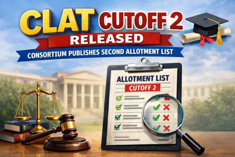 CLAT Cutoff 2 Released: Consortium Publishes Second Allotment List - FindMyCollege