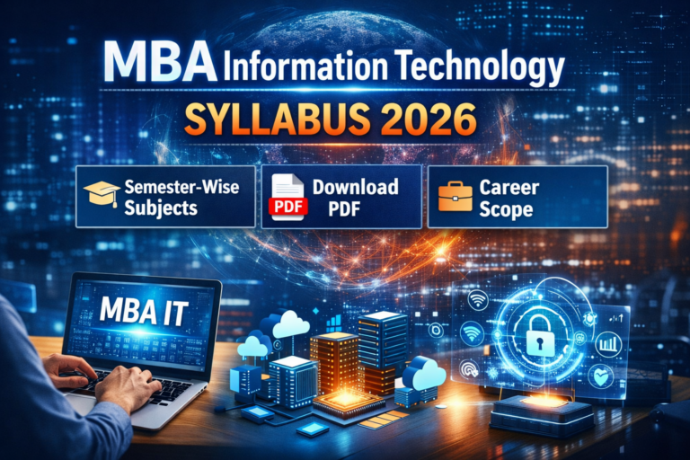 MBA Information Technology Syllabus 2026: Semester-Wise Subjects, PDF & Career Scope - FindMyCollege