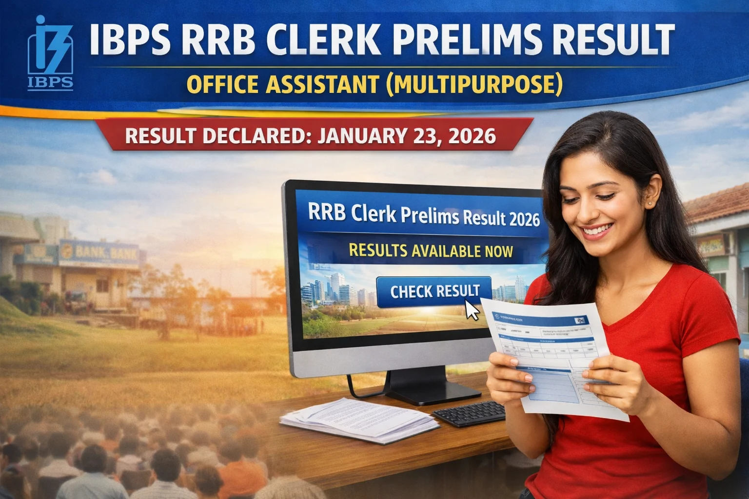IBPS RRB Clerk Prelims Result 2026 Declared; Scorecards Available at Ibps.in - FindMyCollege