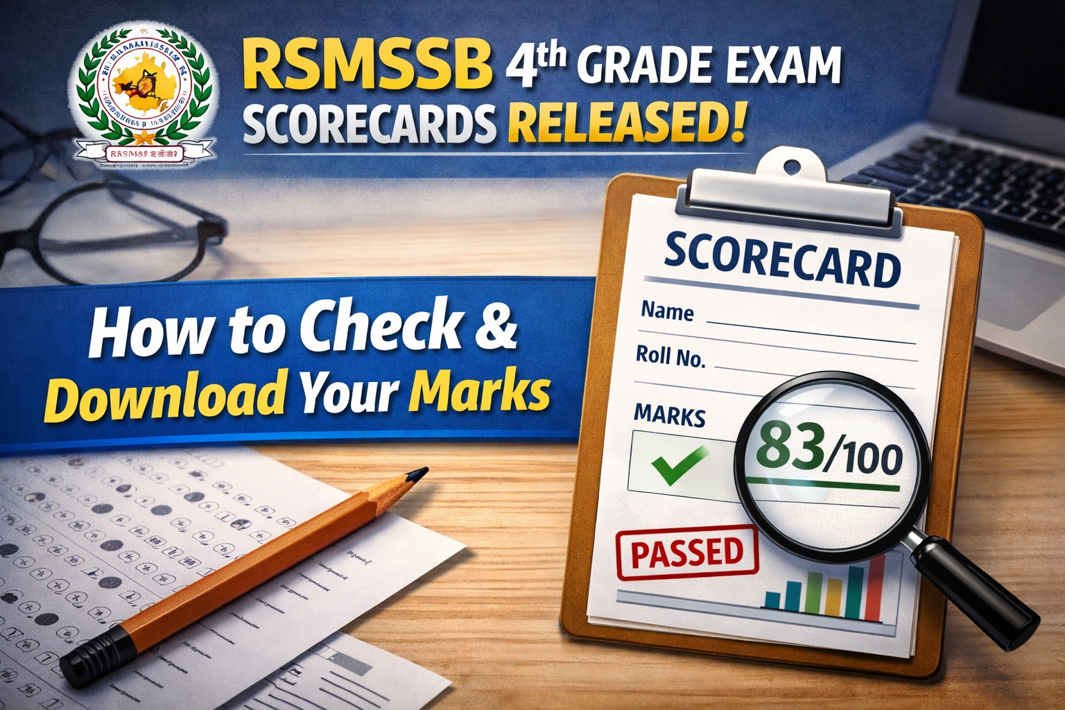 RSMSSB Releases 4th-Grade Exam Scorecards; Here’s How to Check and Download Your Marks - FindMyCollege