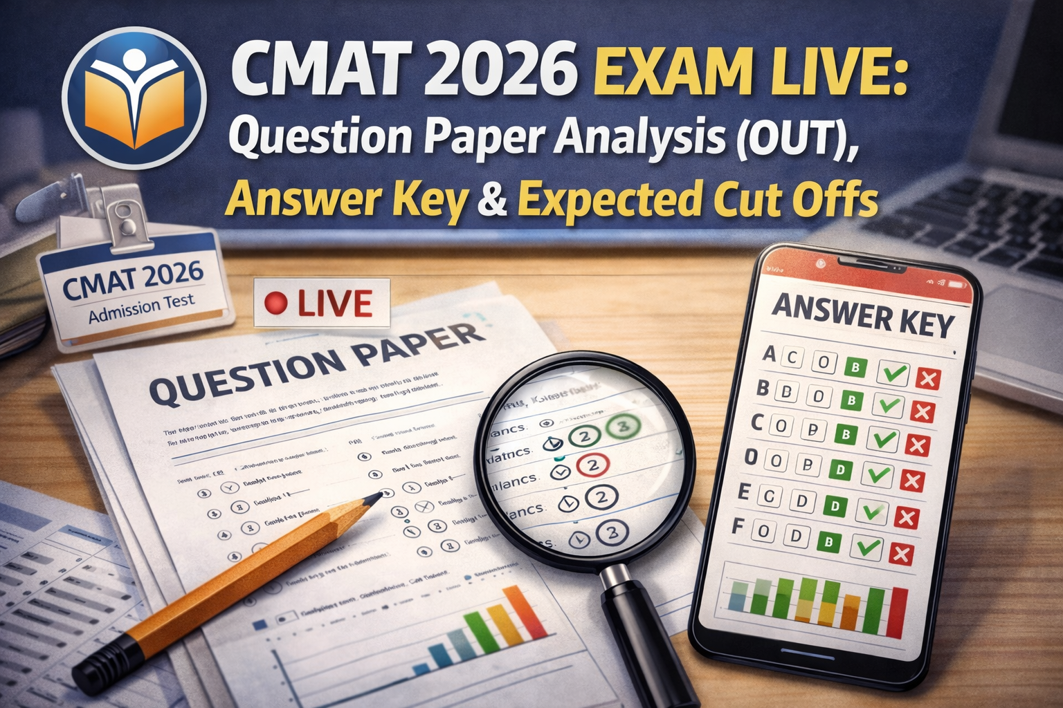 CMAT 2026 Exam Live: Question Paper Analysis (OUT), Answer Key & Expected Cut Offs - FindMyCollege