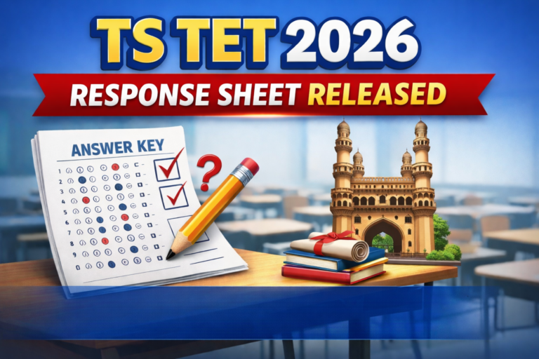 TS TET 2026 Response Sheet Released at Tgtet.aptonline.in; Answer Key and Objection Window Open - FindMyCollege