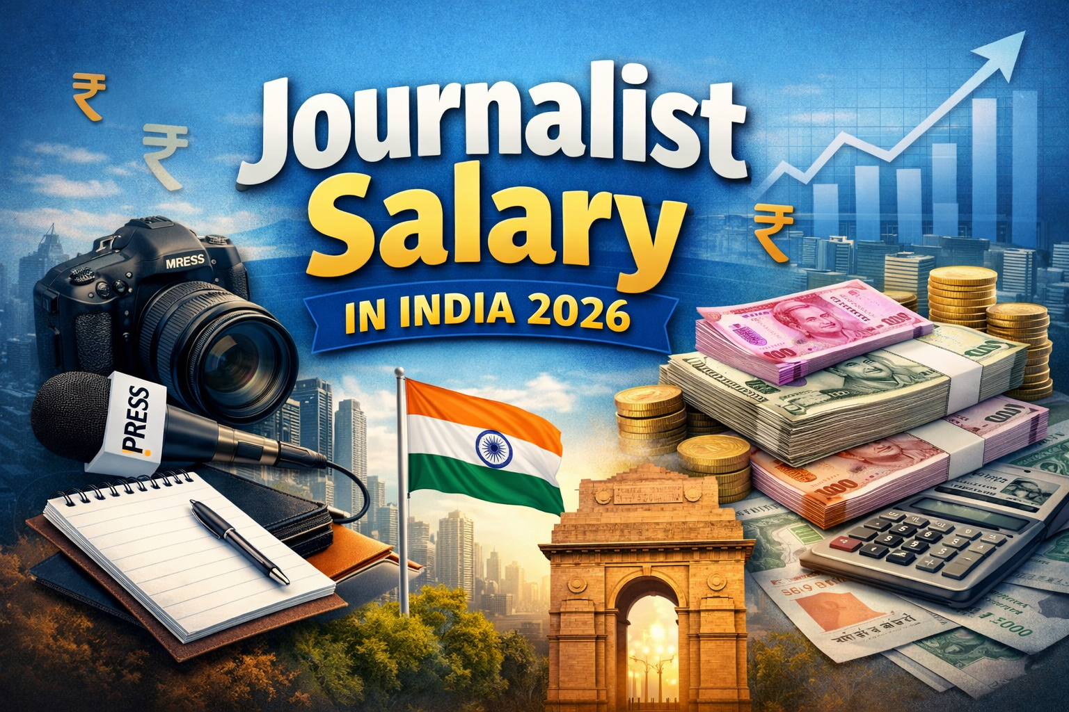 Journalist Salary in India 2026: Pay, Career Growth, and Perks Guide - FindMyCollege