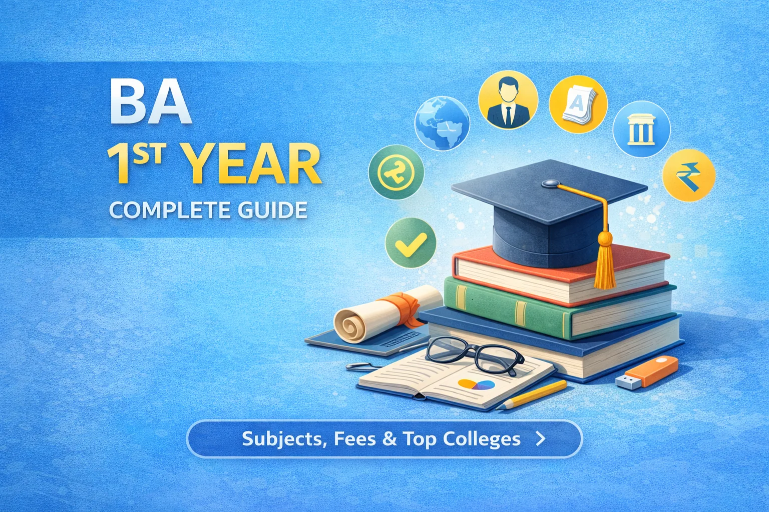 BA 1st Year Guide 2026: Syllabus, Subjects, Fees & Colleges - FindMyCollege