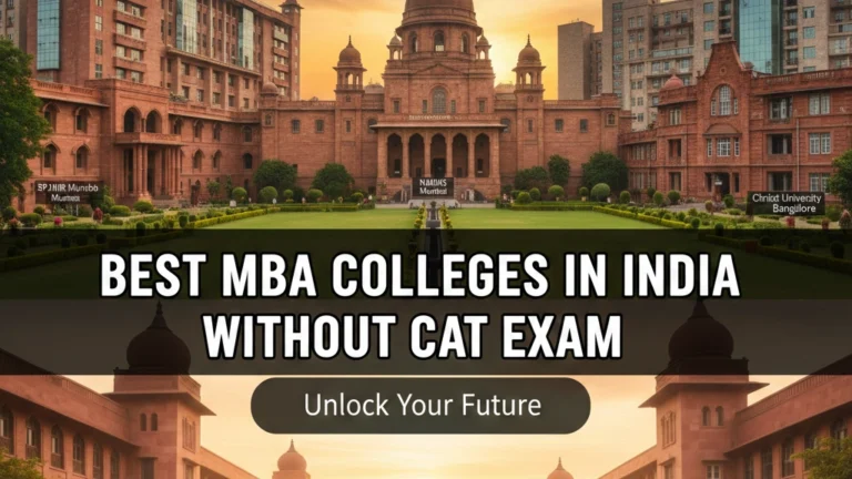 Best MBA Colleges in India Without CAT Exam 2026; Complete List - FindMyCollege