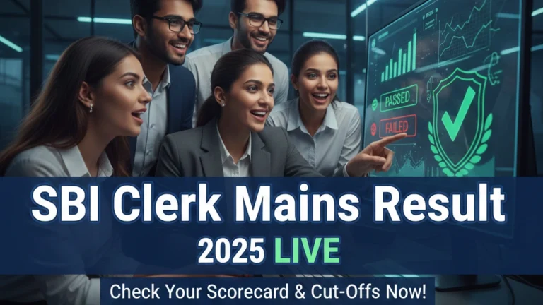 SBI Clerk Mains Result 2025 Awaited at Sbi.co.in; Junior Associate Merit List & Scorecard Release Expected Soon - FindMyCollege
