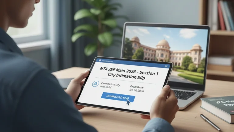 NTA Releases Exam City Intimation for JEE Main 2026 Session 1 in Advance - FindMyCollege