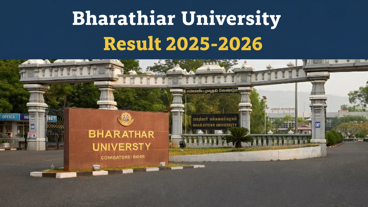 Bharathiar University Result 2025-2026 – Check UG, PG Semester Results - FindMyCollege