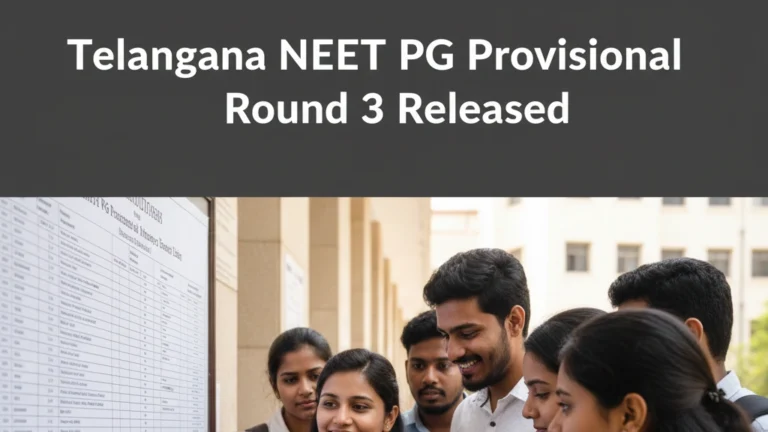 Telangana NEET PG Provisional Merit List Round 3 Released, 1833 Management Quota Candidates Declared Eligible - FindMyCollege