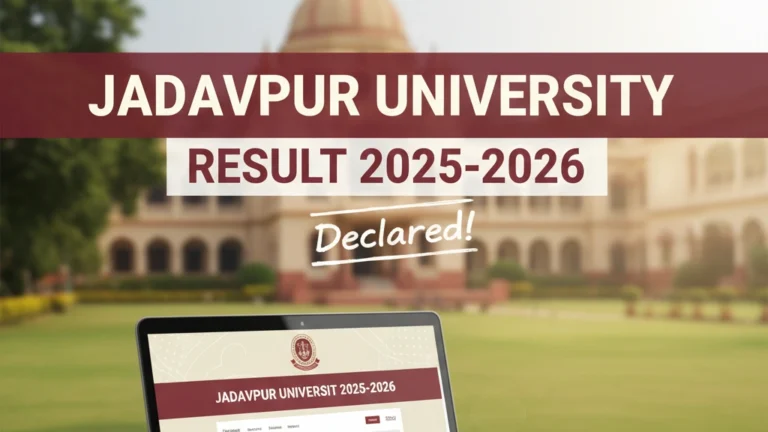 Jadavpur University Result 2025-2026 – JU Kolkata Examination Results - FindMyCollege
