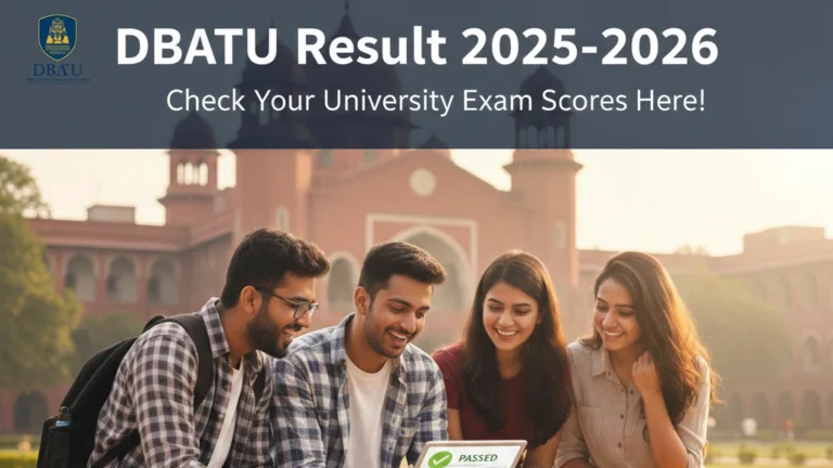 DBATU Result 2025-2026 – Dr. Babasaheb Ambedkar Technological University Lonere Results - FindMyCollege