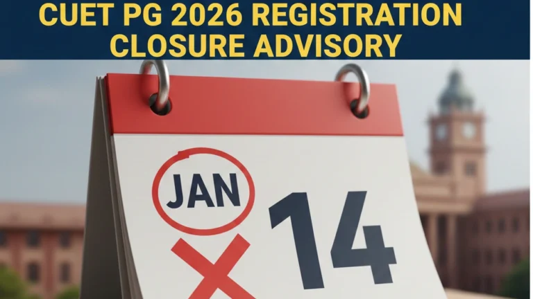 CUET PG 2026 Registration Deadline Approaches as NTA Issues Advisory, Registrations to Close by Jan 14 - FindMyCollege