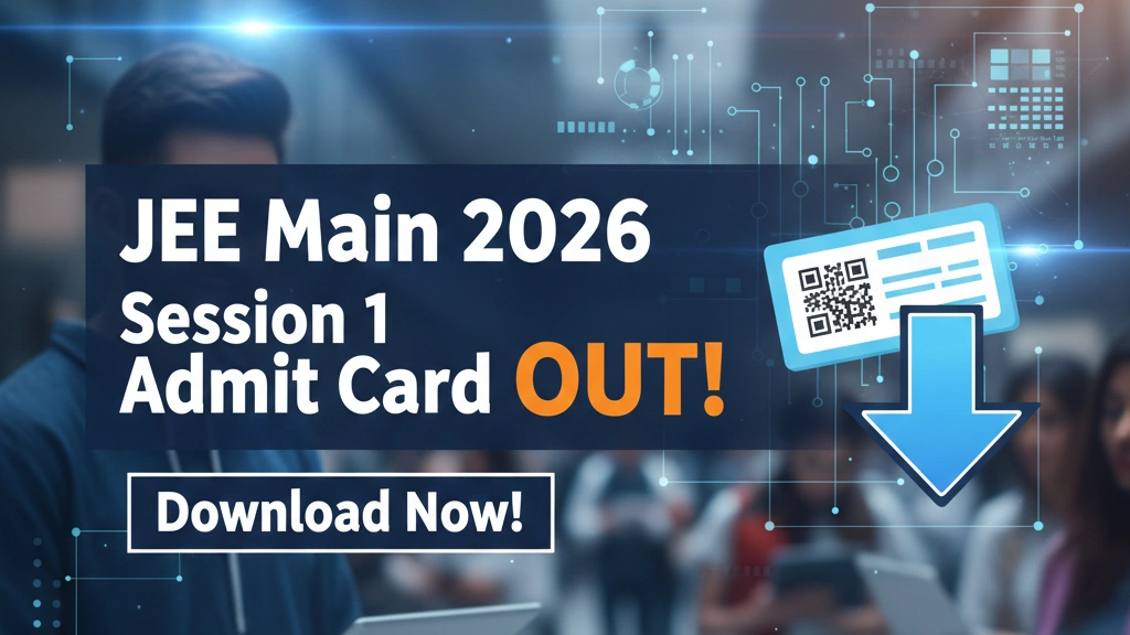 JEE Main 2026 Session 1 Admit Card Out at Jeemain.nta.nic.in; Direct Link - FindMyCollege