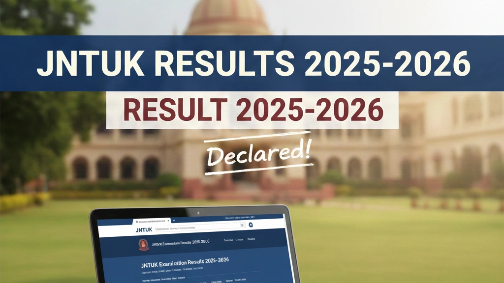 JNTUK Results 2025-2026 – JNTU Kakinada B.Tech, B.pharmacy, MBA, MCA Examination Results - FindMyCollege