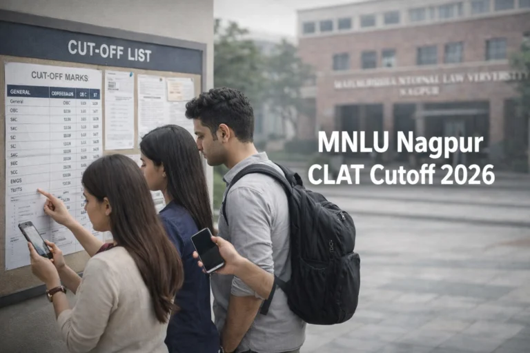 MNLU Nagpur CLAT Cutoff 2026 – Round 1 Category Wise Ranks Released - FindMyCollege
