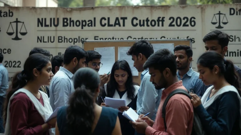 NLIU Bhopal CLAT Cutoff 2026 – Round 1 Category Wise Ranks Released - FindMyCollege