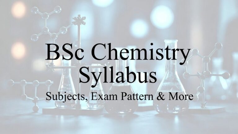 BSC Chemistry Syllabus: Year-Wise & Semester-Wise Subjects, Exam Patterns, Grading & More - FindMyCollege