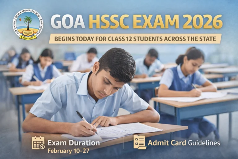 Goa HSSC Exam 2026 Begins Today for Class 12 Students Across the State - FindMyCollege