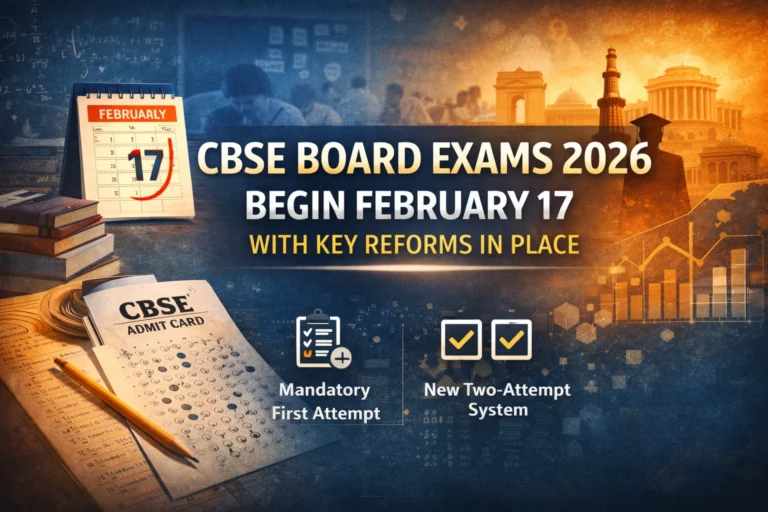 CBSE Board Exams 2026 Begin February 17 with Major Rule Changes and Two-Attempt System - FindMyCollege