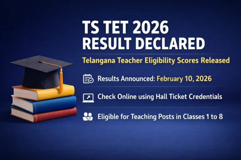 TS TET 2026 Result Declared: Telangana Teacher Eligibility Scores Released Online - FindMyCollege
