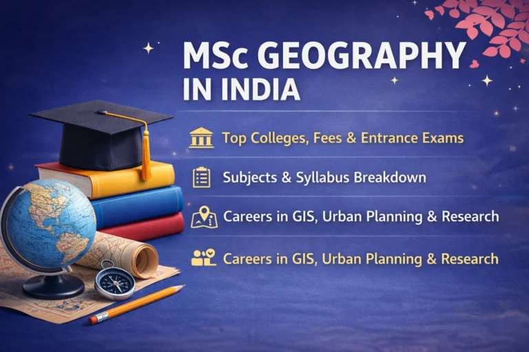 MSC Geography in India: Colleges, Fees, Syllabus, and Career Opportunities - FindMyCollege