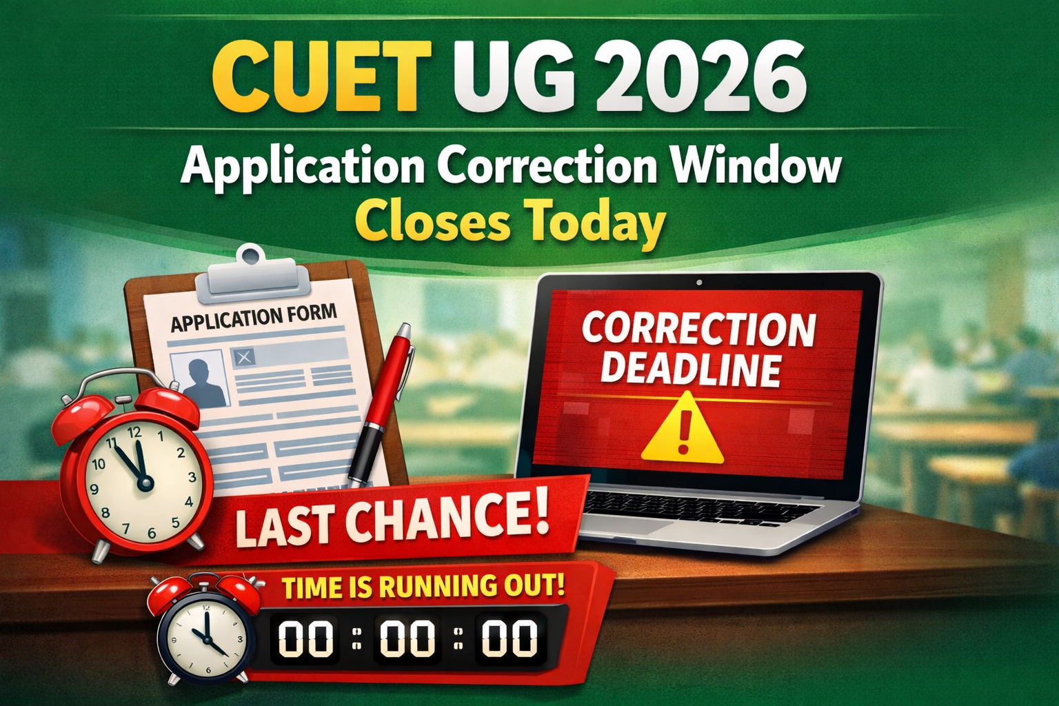 CUET UG 2026 Application Correction Window Closes Today: Edit Details at Cuet.nta.nic.in - FindMyCollege
