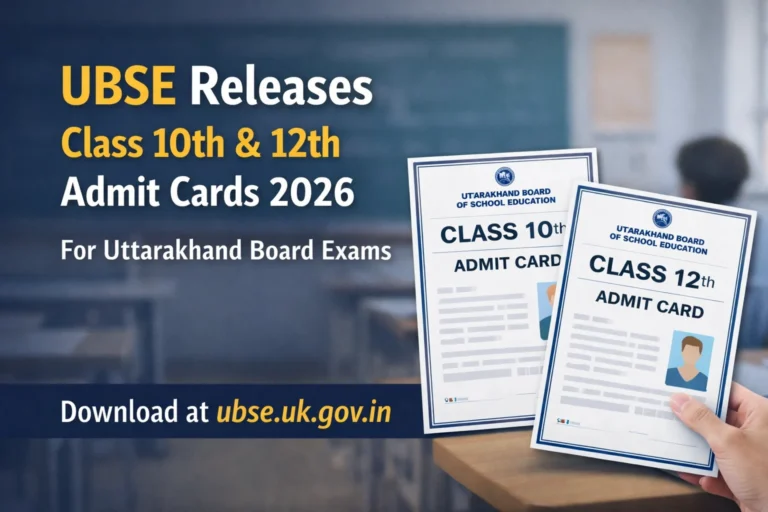 UBSE Releases Class 10 and 12 Admit Cards 2026 for Uttarakhand Board Examinations - FindMyCollege