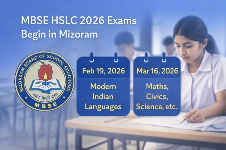 MBSE HSLC 2026 Examinations Begin in Mizoram; Class 10 Students Begin Theory Papers Today - FindMyCollege