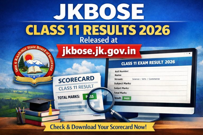 JKBOSE Class 11 Results 2026 Released at Jkbose.jk.gov.in - FindMyCollege