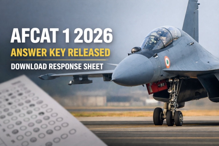 AFCAT 1 2026 Answer Key Released: Download Response Sheet PDF - FindMyCollege